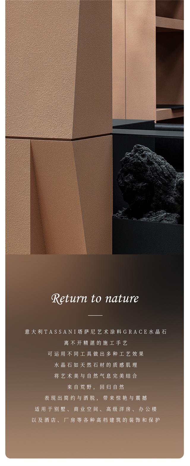 TASSANI塔萨尼艺术涂料 ▏原石质感水晶石，来自荒野回归自然