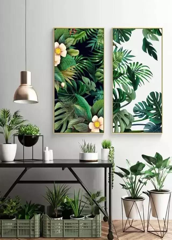 绿植壁画